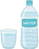 Bottle water natural and glass Royalty Free Vector Image